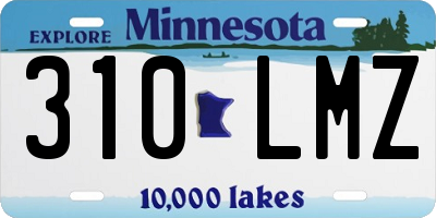 MN license plate 310LMZ
