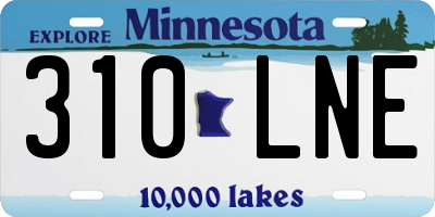 MN license plate 310LNE