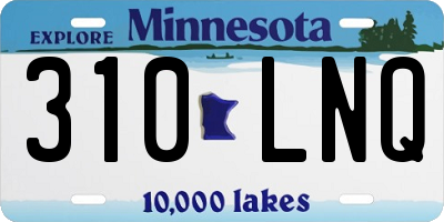 MN license plate 310LNQ