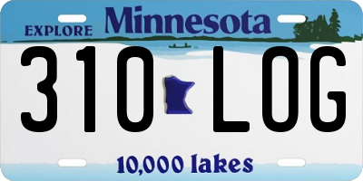 MN license plate 310LOG
