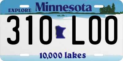 MN license plate 310LOO