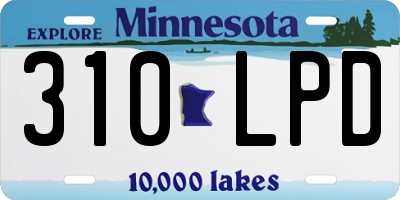 MN license plate 310LPD