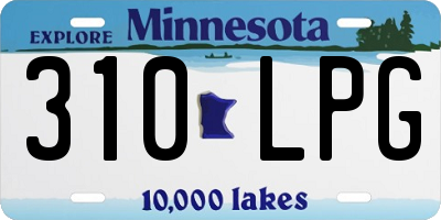 MN license plate 310LPG