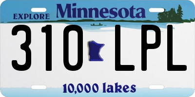MN license plate 310LPL