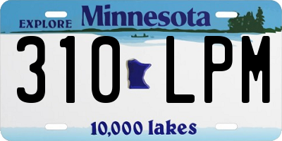 MN license plate 310LPM