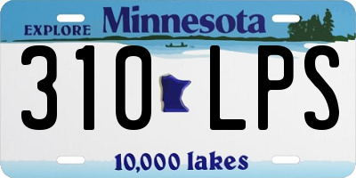 MN license plate 310LPS