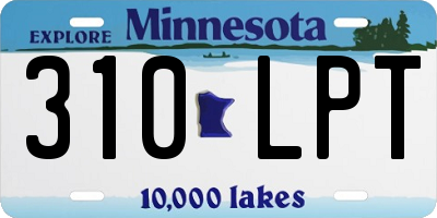 MN license plate 310LPT