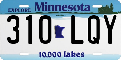 MN license plate 310LQY