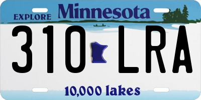 MN license plate 310LRA