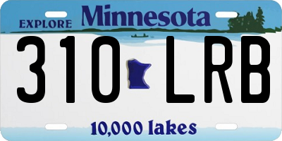 MN license plate 310LRB