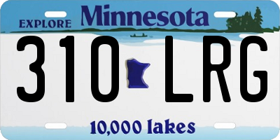 MN license plate 310LRG