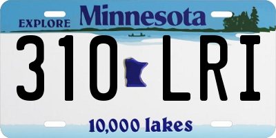 MN license plate 310LRI