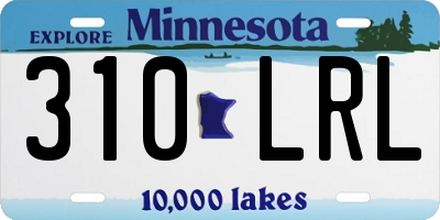 MN license plate 310LRL