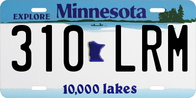 MN license plate 310LRM