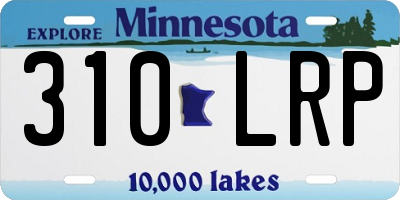 MN license plate 310LRP