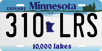 MN license plate 310LRS