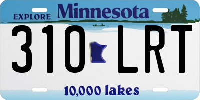 MN license plate 310LRT
