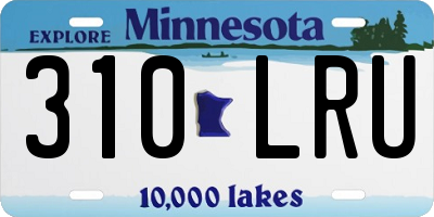 MN license plate 310LRU