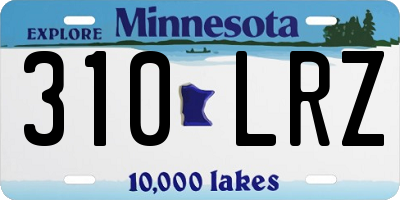 MN license plate 310LRZ
