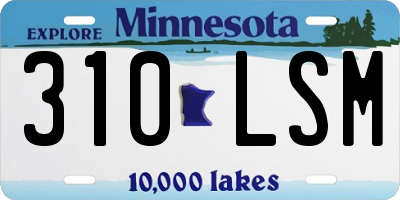MN license plate 310LSM