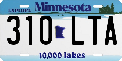 MN license plate 310LTA