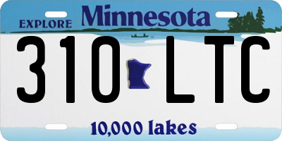 MN license plate 310LTC