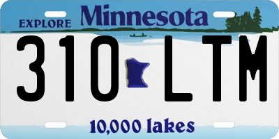 MN license plate 310LTM