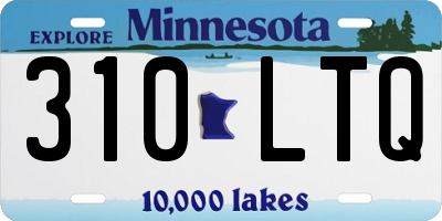 MN license plate 310LTQ