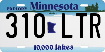MN license plate 310LTR