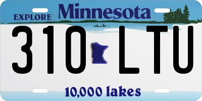 MN license plate 310LTU