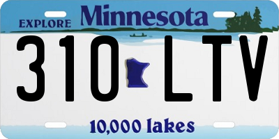 MN license plate 310LTV