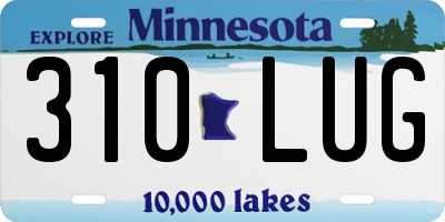 MN license plate 310LUG