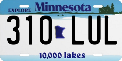 MN license plate 310LUL