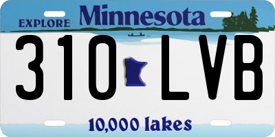MN license plate 310LVB