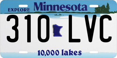 MN license plate 310LVC