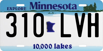MN license plate 310LVH