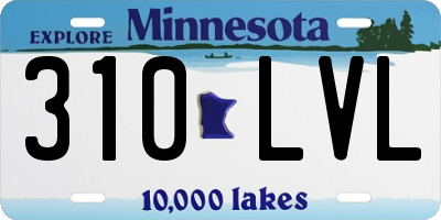 MN license plate 310LVL