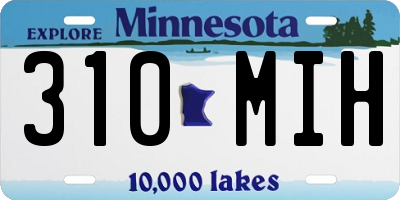 MN license plate 310MIH