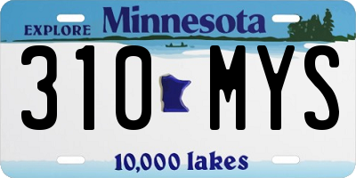MN license plate 310MYS