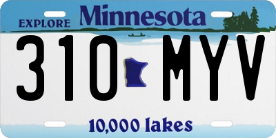 MN license plate 310MYV