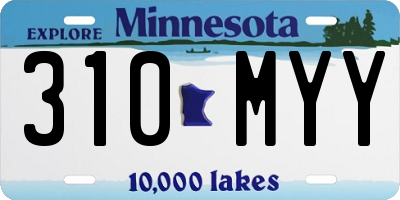 MN license plate 310MYY