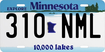MN license plate 310NML