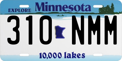 MN license plate 310NMM