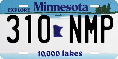 MN license plate 310NMP