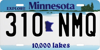 MN license plate 310NMQ