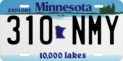 MN license plate 310NMY
