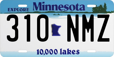 MN license plate 310NMZ