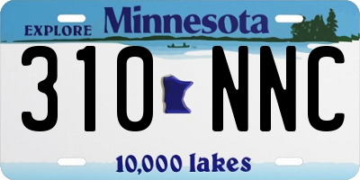MN license plate 310NNC