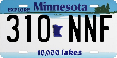 MN license plate 310NNF