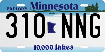 MN license plate 310NNG